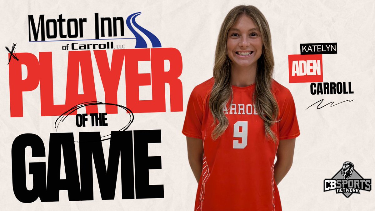 jeff blankman (@huskerblankman) on Twitter photo Congratulations to Katelyn Aden of Carroll Volleyball on being named Motor Inn Player of the Game Vs Gilbert on Tuesday, October 8th. Aden finished with a team-high 14 kills in a 3-1 win over Gilbert. She also recorded two blocks and ten digs.
<a href="/TigerVisionCHS/">Tiger Vision</a> <a href="/katelyn_aden/">Katelyn Aden</a> Congratulations to Katelyn Aden of Carroll Volleyball on being named Motor Inn Player of the Game Vs Gilbert on Tuesday, October 8th. Aden finished with a team-high 14 kills in a 3-1 win over Gilbert. She also recorded two blocks and ten digs.
<a href="/TigerVisionCHS/">Tiger Vision</a> <a href="/katelyn_aden/">Katelyn Aden</a>
