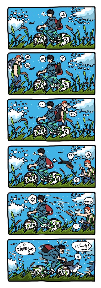 🚶🏻🐈‍⬛🚶🏻🐕 #散歩の日 