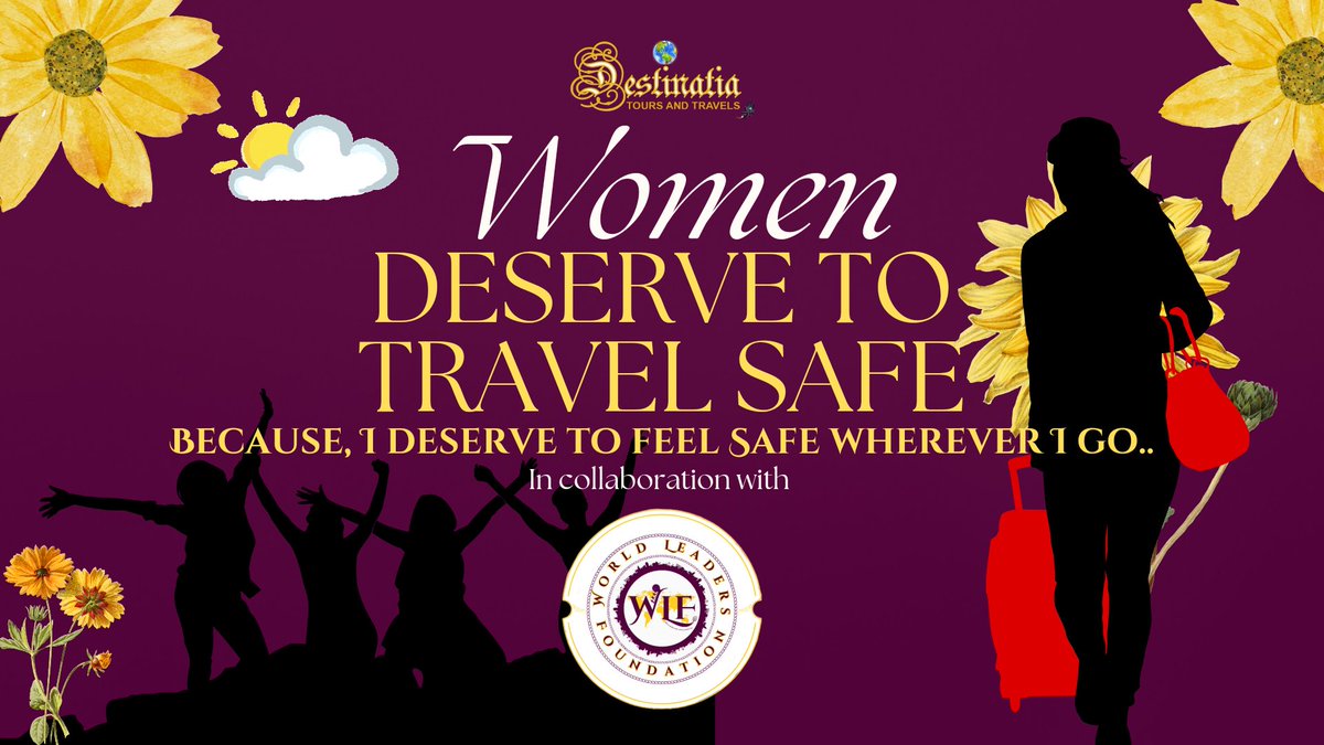 Shubho Durga Puja to All! This year, let's pledge to make the world #safer for all #women ! 
Join us in taking the pledge 'I Deserve to Travel Safe' with <a href="/DestinatiaTours/">DESTINATIA TOURS & TRAVELS</a>  destinatiatoursandtravels.com/pledge/ 

#NavratriBlessings #Navrati2024 #DurgaPuja2024 #MoumitaOfficial