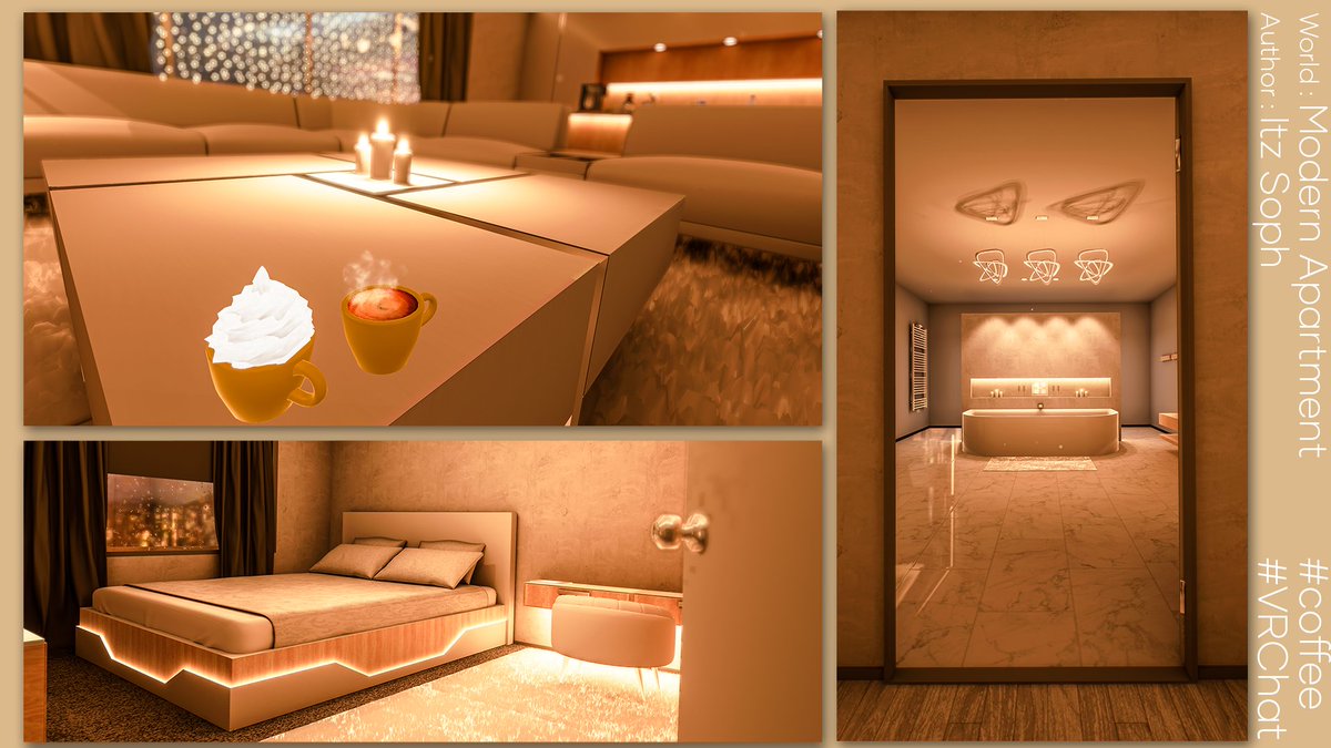 Good morning! Let's pull through this hump day with strength and conviction!

VRC Map:  Modern Apartment by Itz Soph
Photographer: @StellaMarisEve
#VRChat #coffee