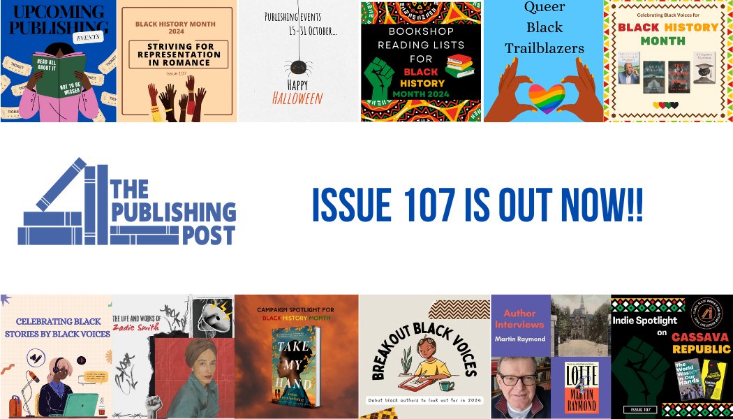 publishing_post's tweet photo. Issue 107 is here! 📢📢📢

Don't miss:
🖊️ Translated works by Black authors
🌟 Breakout Black voices
📚 Indie Spotlight 

 Subscribe to never miss an issue: https://t.co/EN25ivxWH4 https://t.co/gCmAbNLLkT