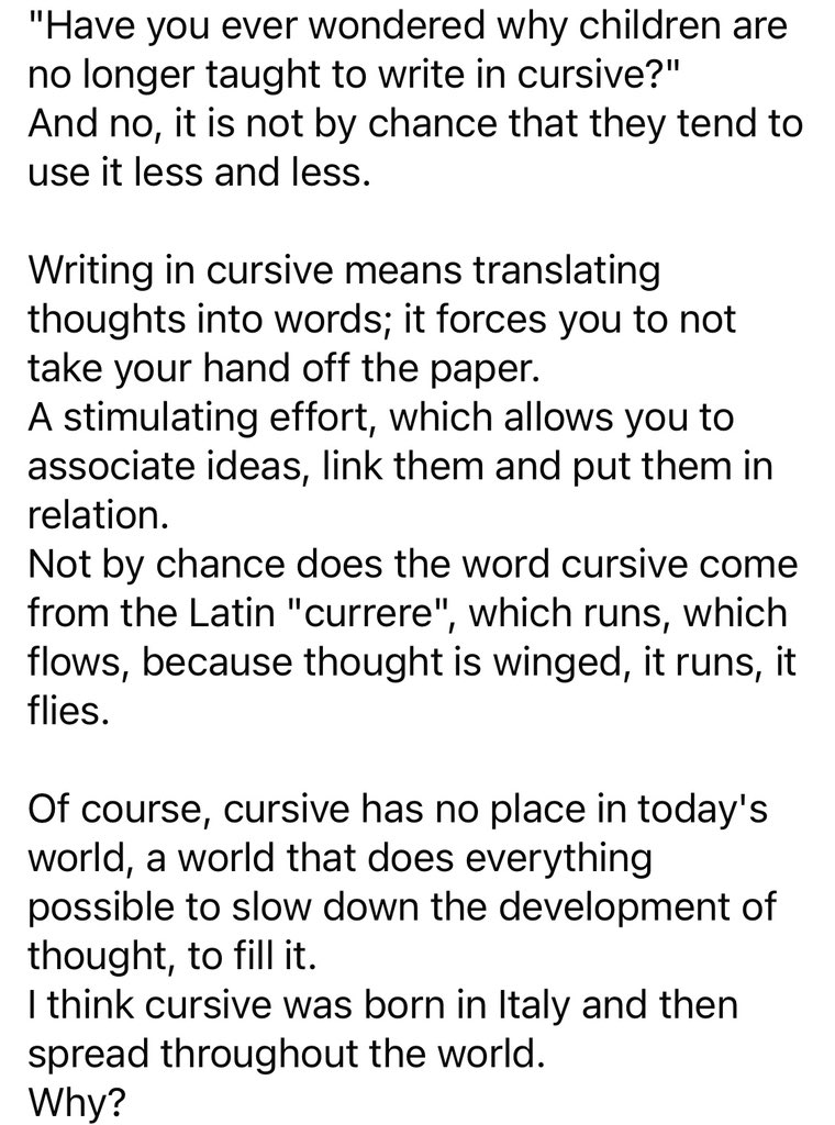 ThePamdemic's tweet photo. The #darkoccultocracy wants to wipe out our ability to heal #PTSD and #dissociativedisorders by erasing #cursivehandwriting. Change my mind😒 https://t.co/G37piZgbcz