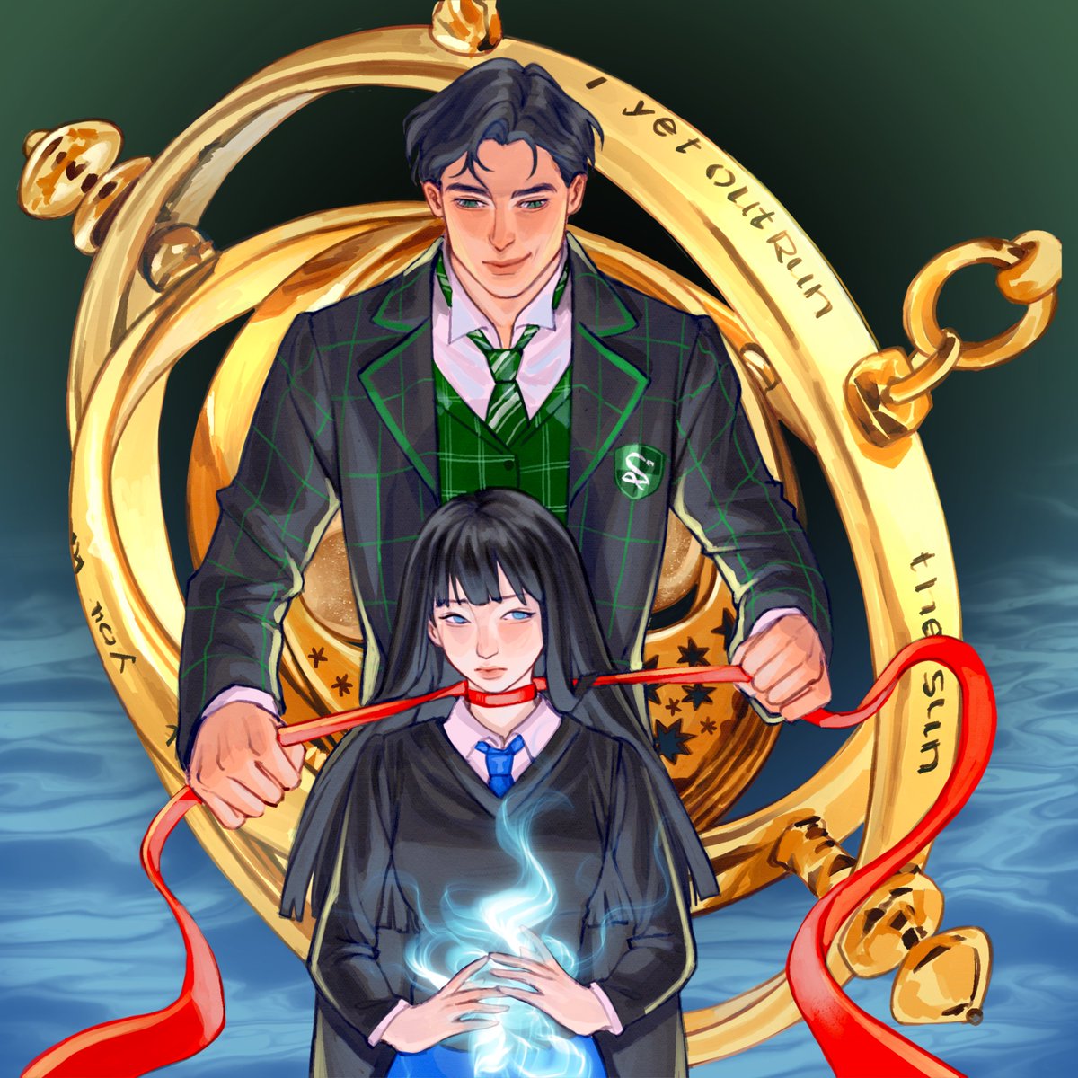 Originally from 1975, Corvus traveled back in time to obtain the greatest power he knew of —the Philosopher’s Stone.
Now, in 1890, he discovers an even greater power: Ancient Magic and he will do anything to obtain it.

Comm by <a href="/vienguinn/">vienguinn</a>
Corvus - <a href="/mavenantonia/">Nia Rina</a>
#HogwartsLegacyMC