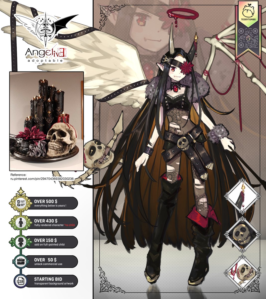 Halloween inspired! 🎃 the auction and rules are on the link

deviantart.com/teddytumbo/art…

เข้าเดือนฮาโลวีนแล้ววว !! 👻 เลยหาอะไรกุ๊กกู๋ทำคับบบบบ

#adopt #adoptable #adoptables #adoptableTH #characterdesign #auction #closed_species #อด็อป