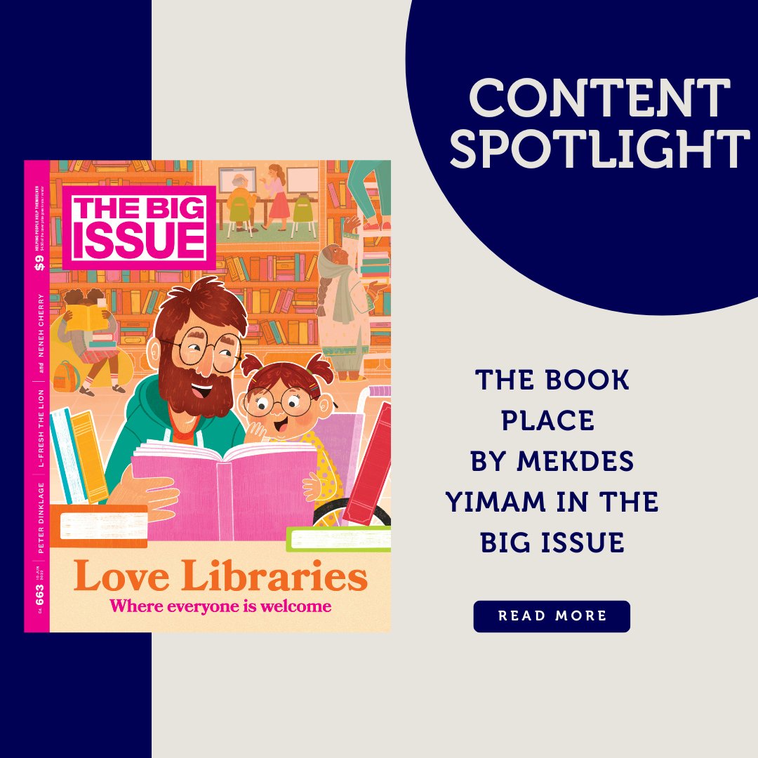 📚Content Spotlight: The Book Place by Mekdes Yimam in The Big Issue. Mekdes Yimam spends the day at her local and finds it's not just the books that keep her coming back.

Read more on the Informit platform: hubs.la/Q02Rbbyt0