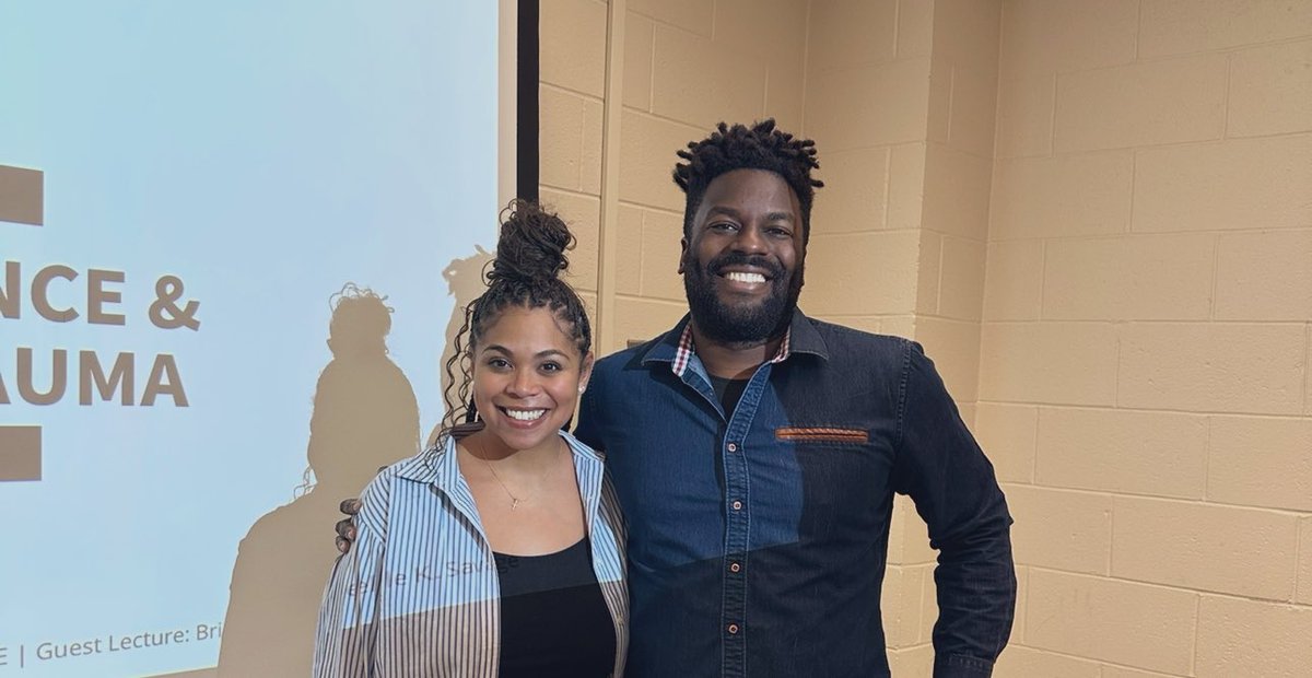 _briellek's tweet photo. Excited to have had the opportunity to guest lecture this afternoon about Vicarious Trauma & Social Media in a Trauma, Resilience, and Transformative Justice class with @CChukwuedo 🤎. #busybrie #phdloading https://t.co/2b3m27iyES