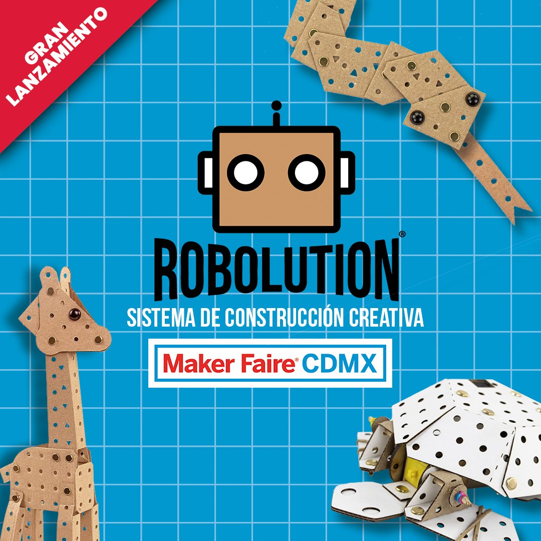HacedoresCom's tweet photo. Presentamos la nueva #Makerteca y #RobolutionBuildingSystem en la @makerfairecdmx. 🚀

Únete a nuestros talleres gratuitos.

🗓️ Conferencia de lanzamiento: sábado 12 y domingo 13 a las 14:00 hrs.
📍 Escenario Jardín
🎟️ Reserva en: https://t.co/cdKiqUQNqs

¡Te esperamos! 🤖✨ https://t.co/EyMyMAeBsu