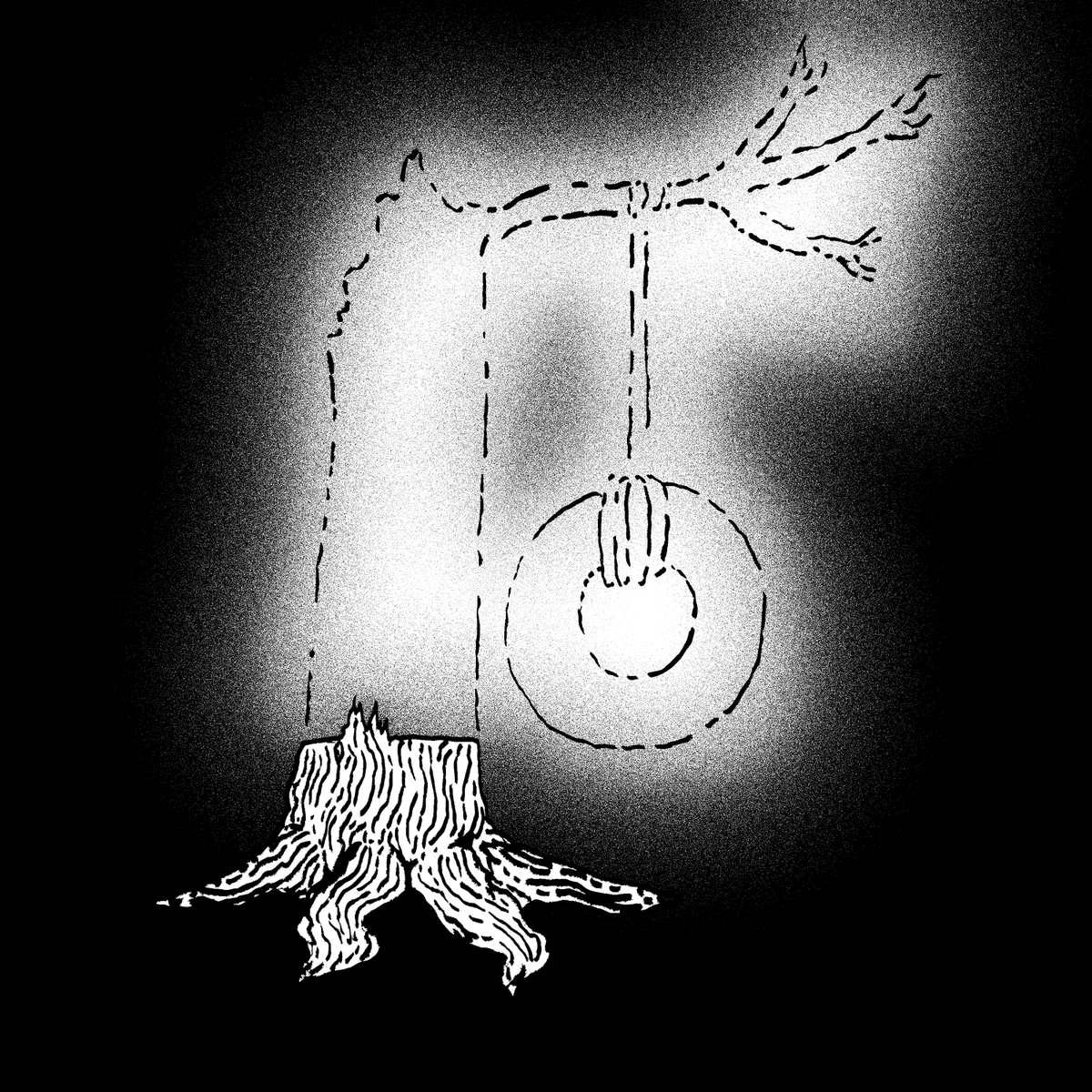 SamuelThomasCu2's tweet photo. A stump haunted by its tire swing https://t.co/tdUDXxkhqv
