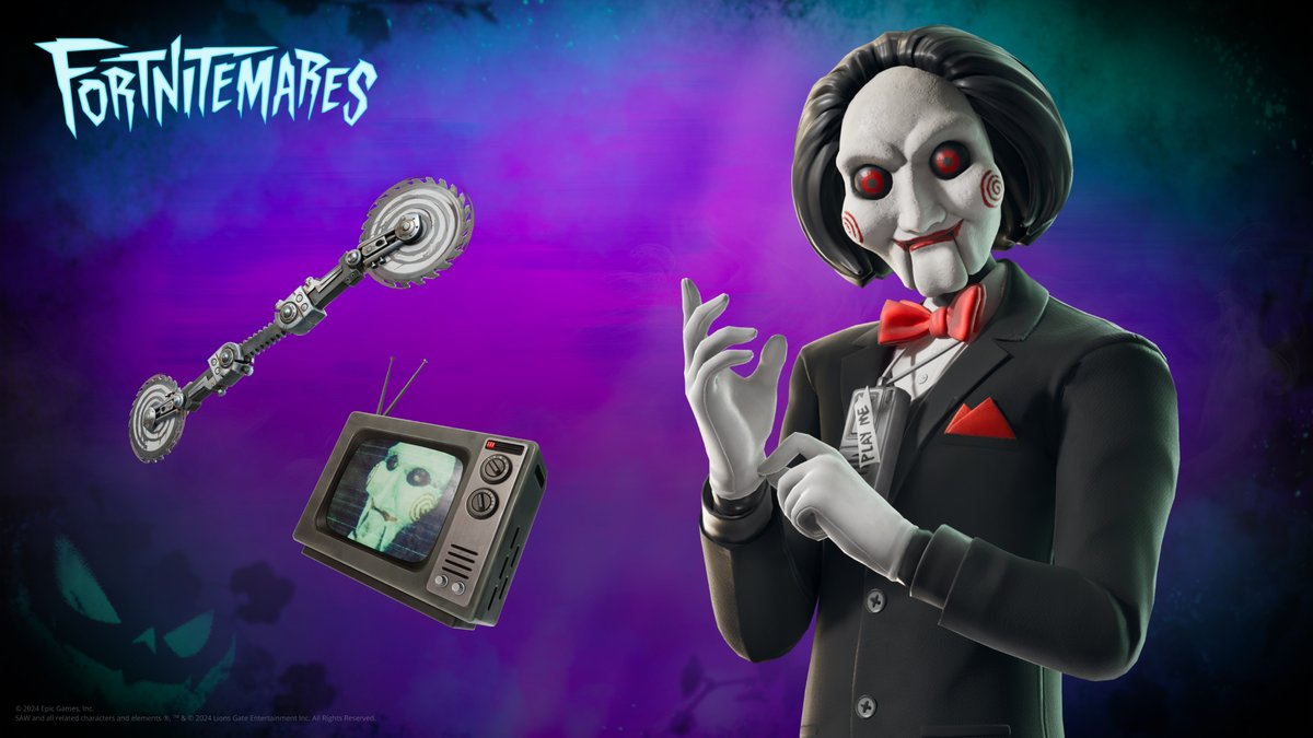 He’s played a lot of games, but this is his first time in Fortnite.

Billy the Puppet is available now! fn.gg/BillyThePuppet