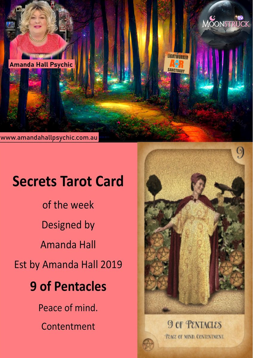 PsychicAmandaH's tweet image. Amanda Hall Psychic-08/10/2024 
Show No 374
facebook.com/PsychicRadio/
Private reading with Amanda Hall inbox me please
Tarot Card of week #9ofpentacles