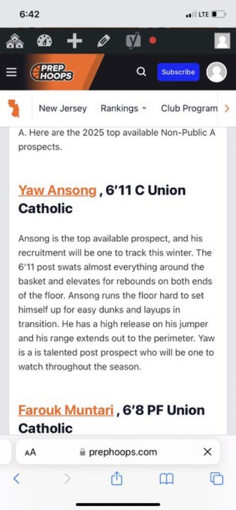 <a href="/DurantYaw/">Ansong346 🏀🇬🇭</a> 7’ 4 star 

<a href="/NJHoopRecruit/">NJ Basketball</a> <a href="/njhoopscene/">NJHOOPSCENE</a> 
<a href="/PrepHoopsNj/">PrepHoops</a> <a href="/AasimSullivan/">A a s i m S u l l i v a n📈</a> <a href="/ARosenfeldHoops/">Ari Rosenfeld</a> <a href="/BflinnHoops/">Brian Flinn</a> @HSHoopsHub <a href="/the_JEMurphy/">Joe Murphy</a> <a href="/GamebreakNow/">Gamebreak Now Scouting</a> <a href="/JonathanDunlea6/">Anna Delvey Muse</a> <a href="/abovethebreak3/">PD Web</a> <a href="/Derek__Murray/">Derek Murray</a> <a href="/WKGameBall/">Winston Kelly</a> <a href="/_TomKeller/">Tom Keller</a> <a href="/wojespn/">Adrian Wojnarowski</a> <a href="/RecruitTheBronx/">RecruitTheBronx</a> <a href="/RecruitingTrees/">🌲🚩</a> <a href="/EliteMarston_/">Marston Elite</a>