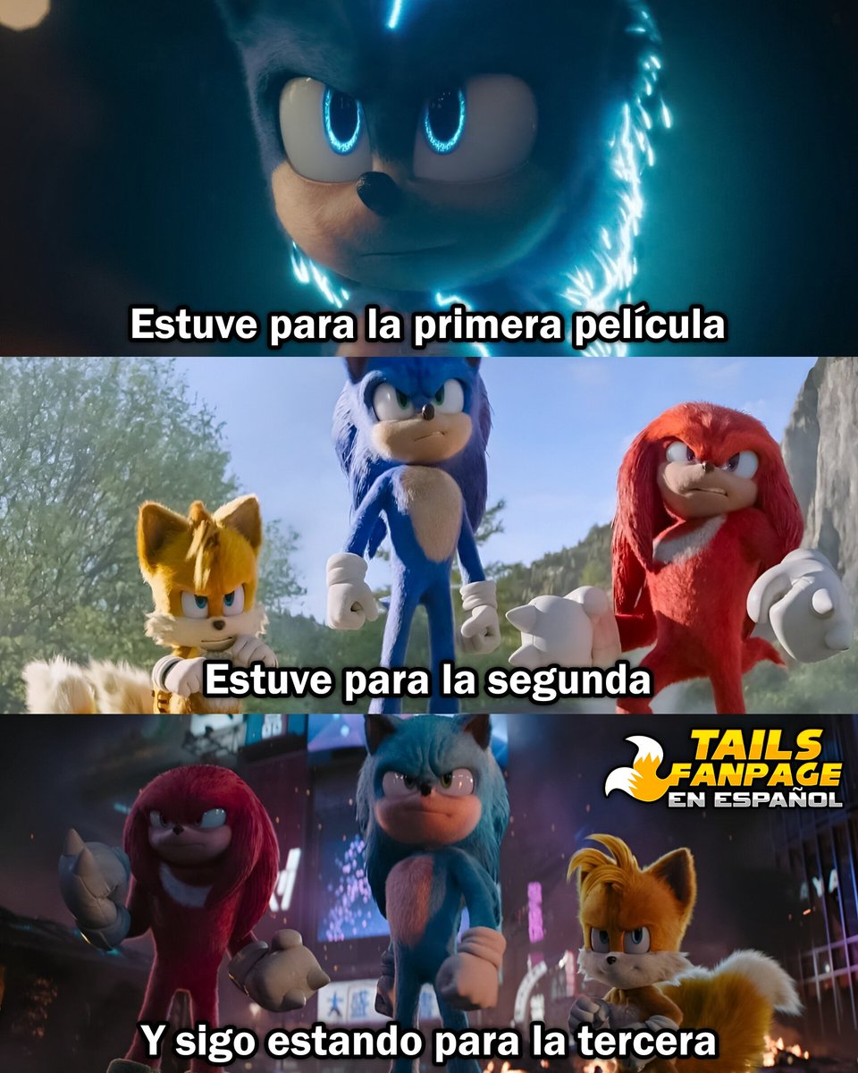 TailsFanpage's tweet photo. Listo para completar la trilogía 😁 https://t.co/xkd43a0jMl