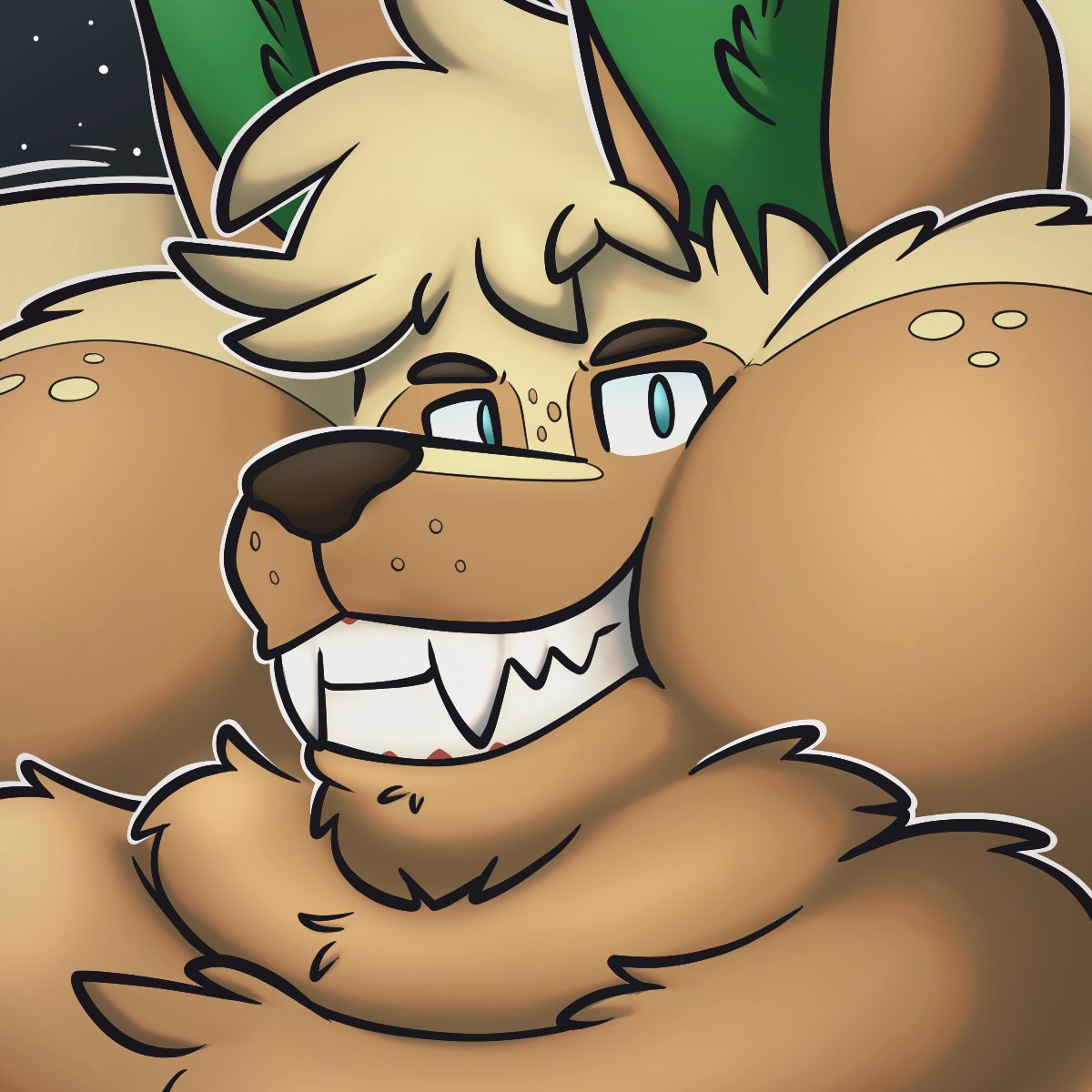 Icon comm for <a href="/fathingsareneat/">Big Fella</a> !
As the sun sets, his hunger only grows...
