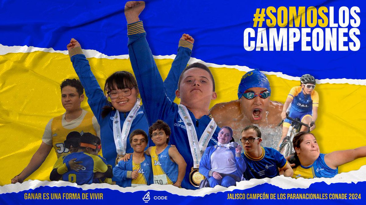 abcasillasg's tweet photo. ¡Felicidades a nuestros increíbles paratletas jaliscienses por su destacada actuación en los #ParanacionalesCONADE! Jalisco ratifica su título como único monarca del deporte adaptado nacional con 213 medallas de oro. ¡Orgullo total! 💙💛 https://t.co/nNWhYcfv1V