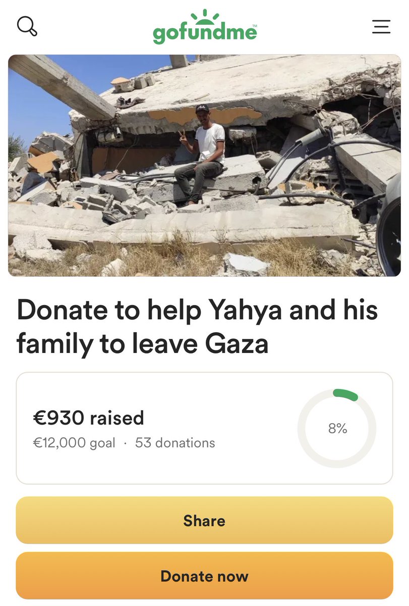 yahyanawar1's tweet image. Please don't ignore this, donate if you can and share this! 🥹💔

If everyone saw the tweet donated only $ 5, I would have reached my goal, but why are you not interested in my survival? 💔

Only 5$ , no more , our wish is to reach the goal 🙏🏻🙏🏻

gofund.me/0741f35d