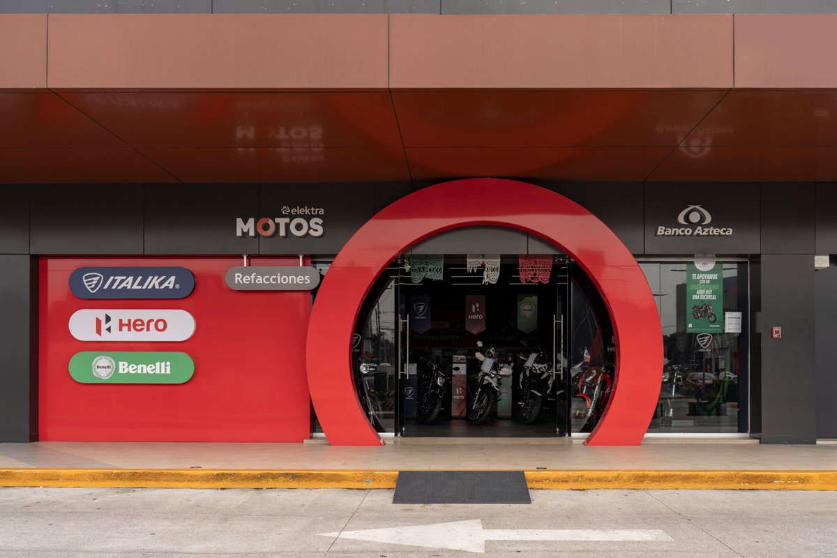 fenomeno_mx's tweet photo. ¿Te gusta la nueva imagen de Italika? 
Ahora es Elektra Motos, trabajamos en conjunto con la marca para implementar este nuevo concepto  de tiendas con mucho carácter. 
¡Contáctanos para conocer mas sobre proyectos comerciales! https://t.co/tYKbJpp3S0