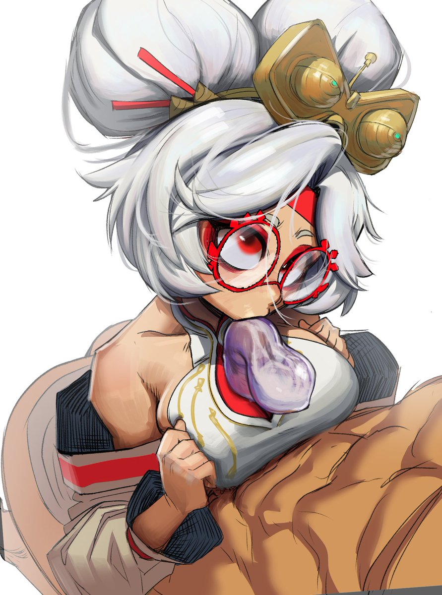 LordMoku's tweet photo. lewdtober day 7 Condom play 
pura needs some "components" to continue the research https://t.co/v06Aja04SY