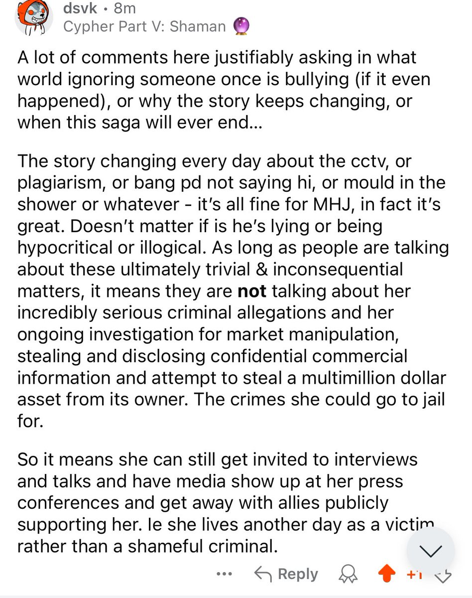 sweeethyphens's tweet photo. “…it means they are not talking about her incredibly serious criminal allegations &amp; ongoing investigation for market manipulation, stealing &amp; disclosing confidential commercial information &amp; attempt to steal a multimillion dollar asset from its owner. https://t.co/aTJRNgUtsy