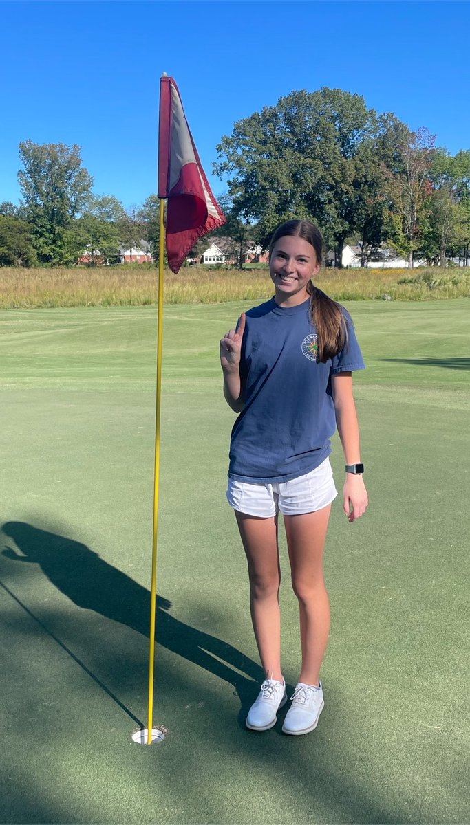 Ella Davis hits a hole in 1 while practicing for the upcoming State Championship!!! It was on #5 <a href="/shilohridge1/">Shiloh Ridge</a>, 89 yd par 3, Ella used a pitching wedge for the ace! Witnesses were Baylor Pratt, Timmons McGrath &amp; Adelyn Mathis! <a href="/CorinthSchools/">Corinth Schools</a> <a href="/DailyCorinthian/">Daily Corinthian</a> <a href="/CorinthBody/">Corinth High School Student Body</a> #Ella💪