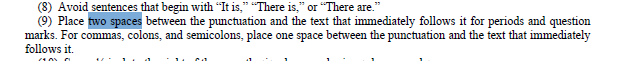 rArmyReddit's tweet image. TWO SPACES AFTER YOUR PUNCTUATION PEOPLE.

ARMY DISCIPLINE IS BACK.  THOSE OF US WHO LEARNED TO TYPE ON TYPEWRITERS ARE VINDICATED.

THE SINGLE MOST IMPORTANT AR 25-50 UPDATE OF OUR TIME.