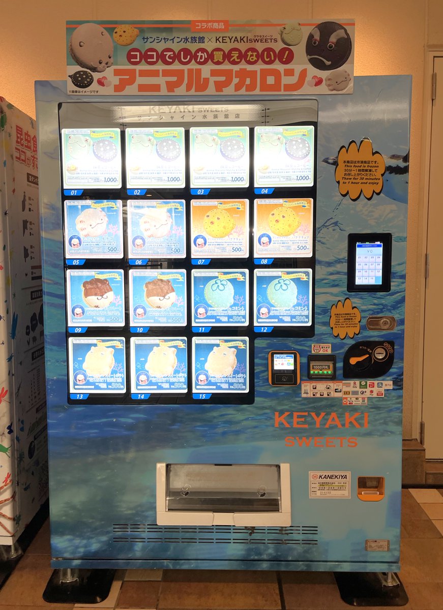 🍬本日10月9日は #マカロンの日🍬 サンシャイン水族館エントランスの