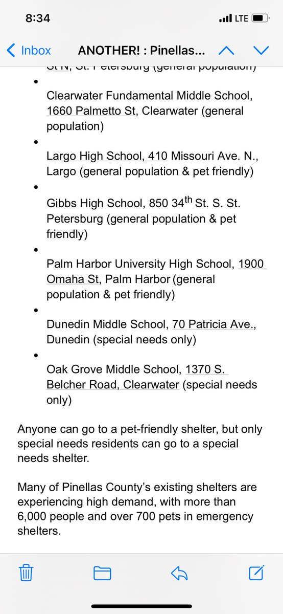 Pinellas County opening additional shelters for #Milton. More than 6,000 people are already in county shelters. 

<a href="/FOX13News/">FOX 13 Tampa Bay</a>