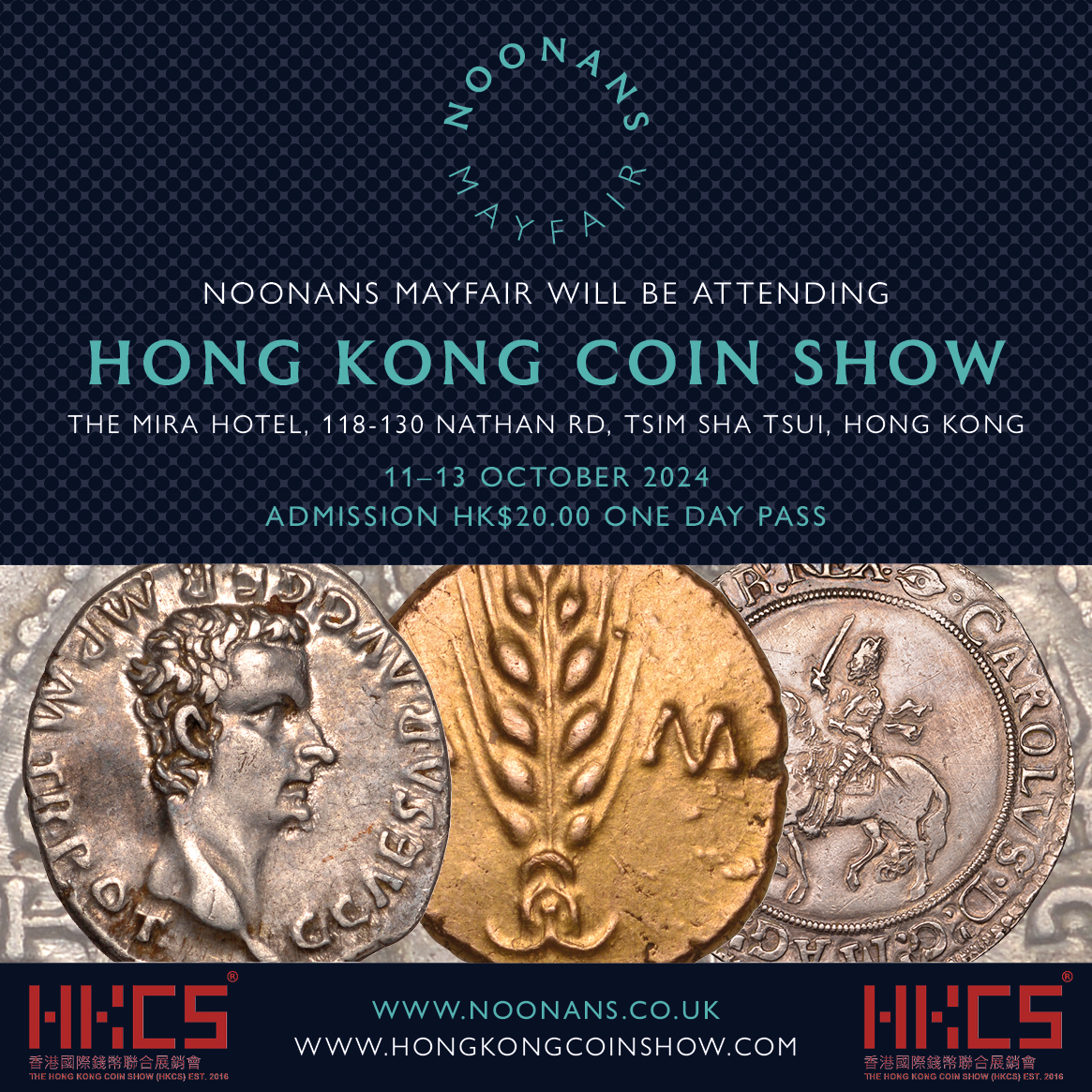 NoonansAuctions's tweet image. Experts from Noonans will be attending Hong Kong Coin Show.

They will be on hand to offer expert advice and discuss consigning.  For more details, see link noonans.co.uk/news-and-event…

#numismatics #coins #Coinshow #HongKong #HongKongCoinShow