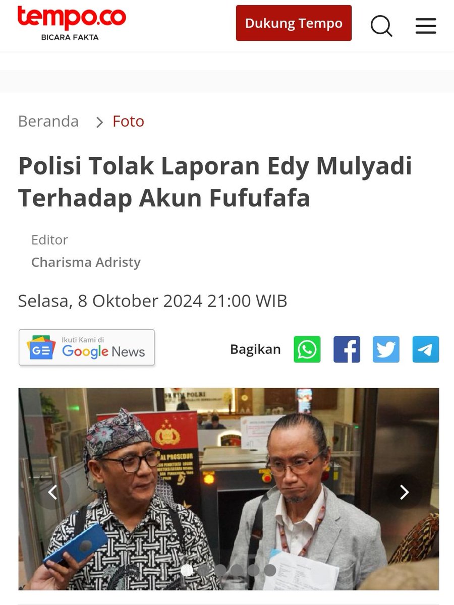 EdiTengik's tweet photo. @Mdy_Asmara1701 Bukan menolak laporan ,mungkin petugasnya sudah MUAK liat muka elu tong ..!!😝😝 https://t.co/TYbLuHXA8V