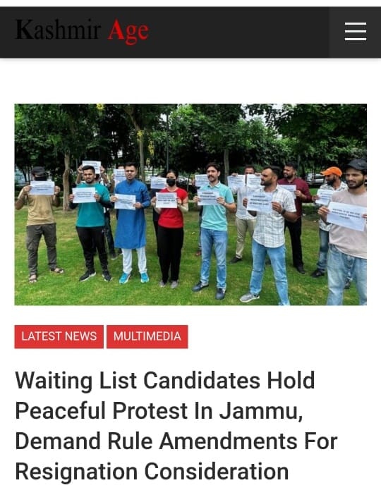 ParreyAsrar's tweet photo. New Government, New Hope! As Jammu and Kashmir welcomes its new government, we remind them of the waiting list candidates' plight. Prioritize their issues and bring justice! #justiceforwaitinglistcandidates #onetimerelaxation
@OmarAbdullah https://t.co/KYYo76hpib