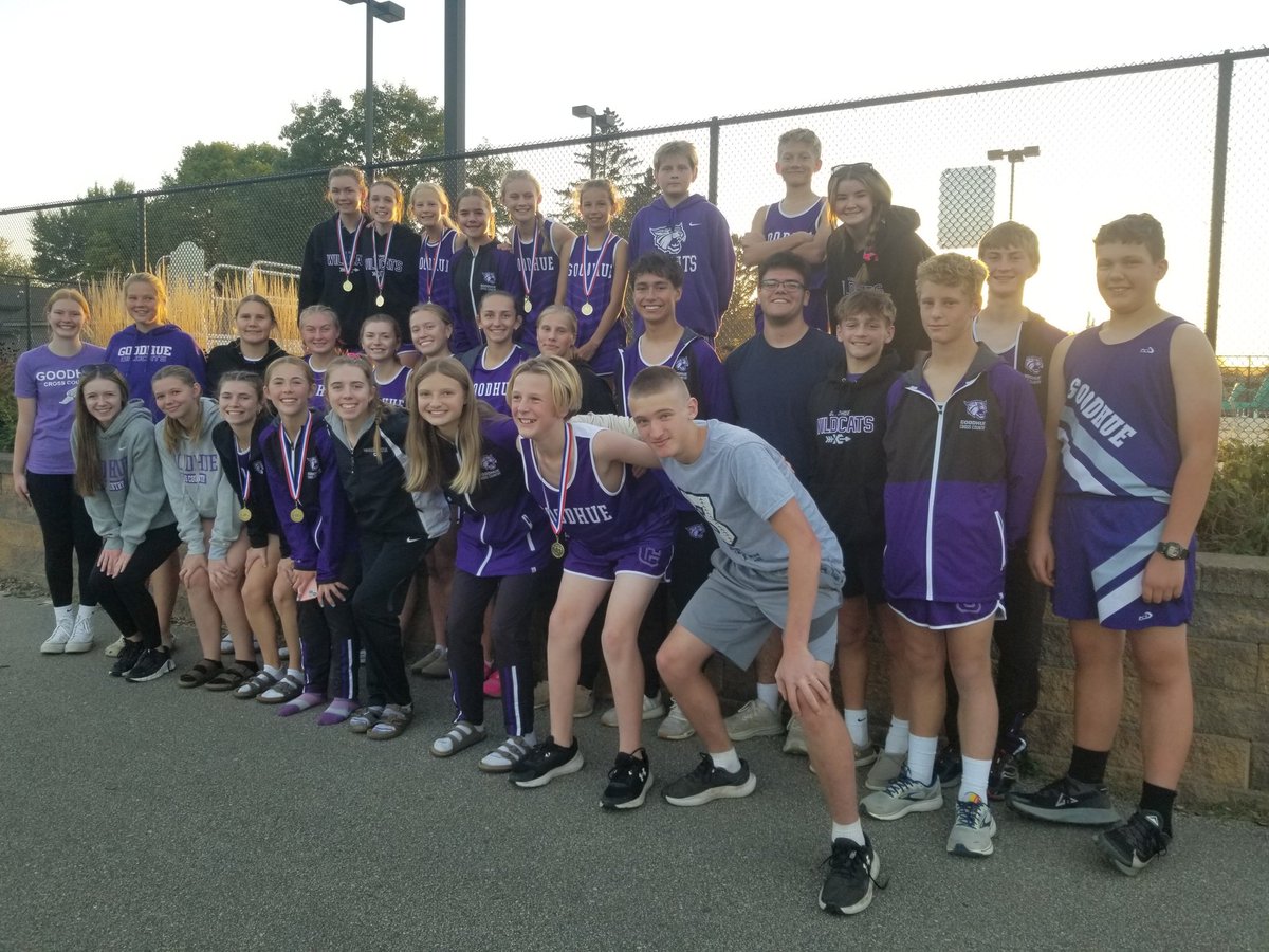 It was beautiful night for our home meet!  Can't say enough about our seniors Lily, Kaelynn, and Emma and all they've done for our program.  Thanks girls!  Varsity girls 1st.   Boys 5th... getting better.  Go Wildcats! <a href="/GoodhueAct/">Goodhue Activities</a> <a href="/goodhueschool/">Goodhue School</a>