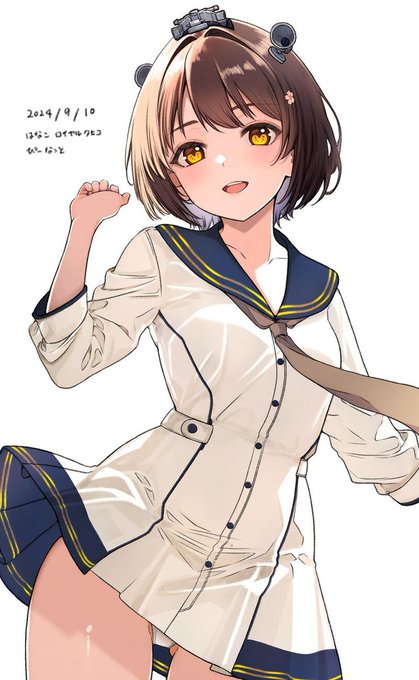 #先月描いた絵を晒そう
#艦これ 
9月に描いた雪風改二と吹雪です☺️
pixivとファンティアでリクエストイラストをアップしたので合わせてご覧ください🙏 