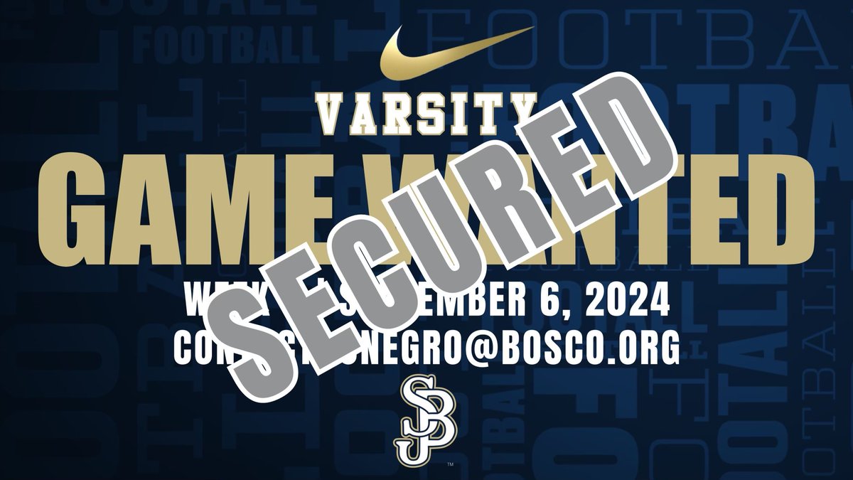 GAME SECURED:  Well that was fast!  <a href="/Aquinas_Falcons/">Aquinas Falcons Football</a> are heading to Panish Family Stadium!   Thank you for your quick response and willingness to compete to get better!  #GoBRAVES