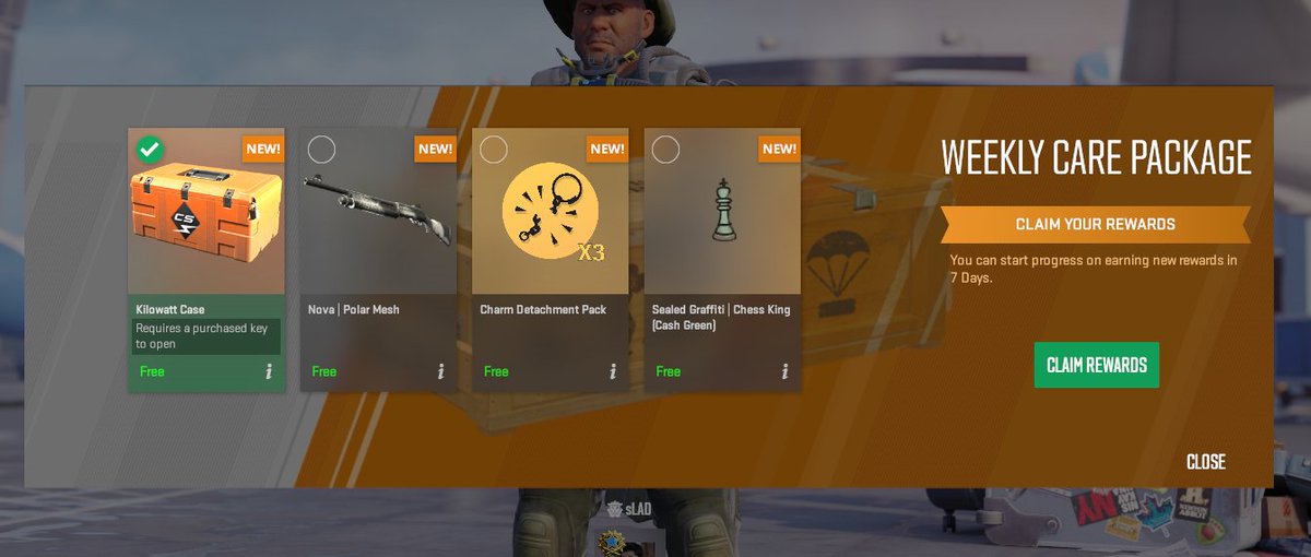 You can get a charm detachment pack as a weekly reward🚨