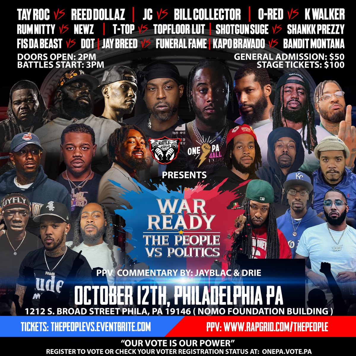 BattleAcademyPA's tweet photo. PHILLY IS ABOUT TO BE LITTTTT ‼️ https://t.co/i6TVjjriI8