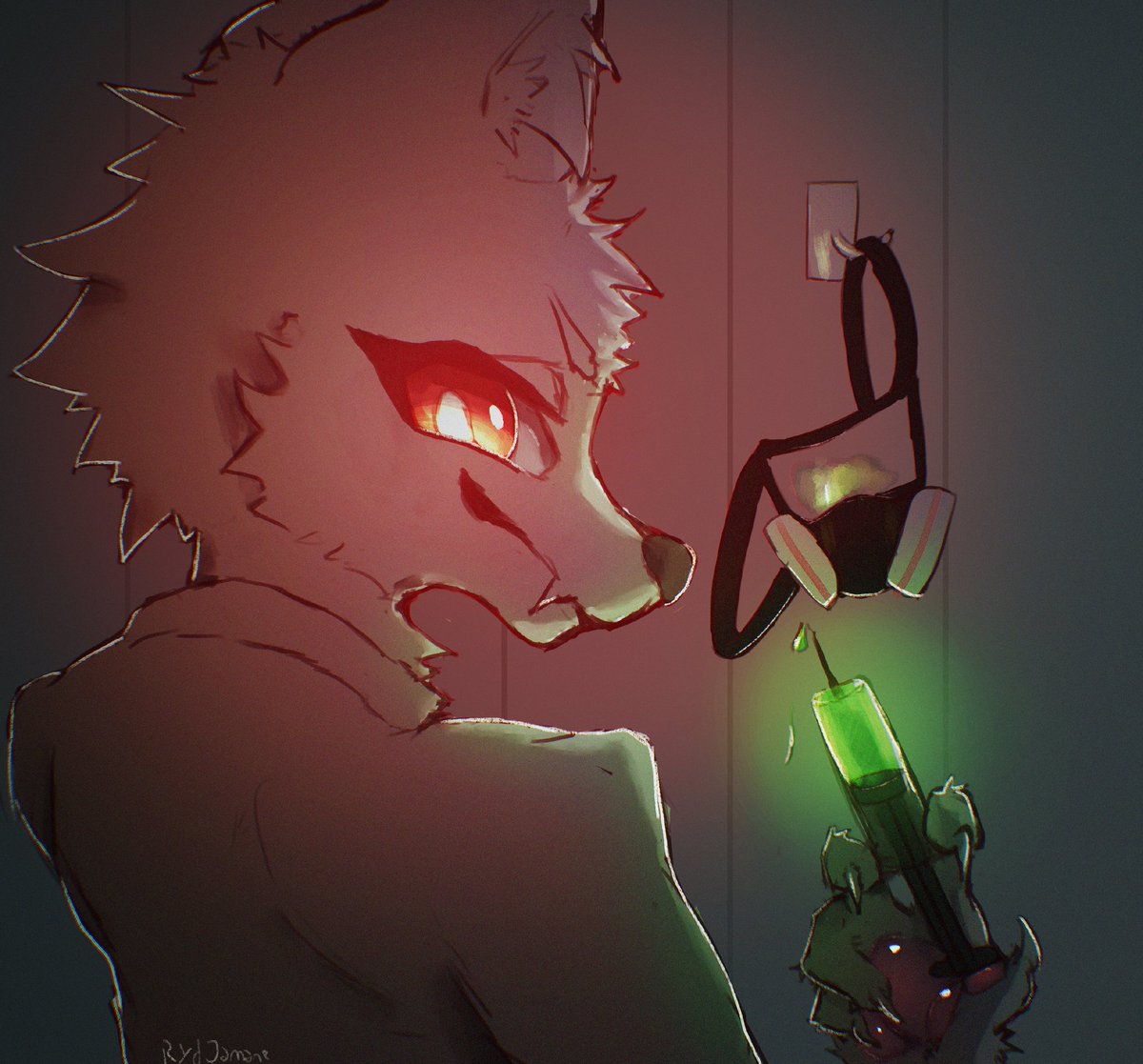 RydJamane's tweet photo. Another fanart, Dr.k from Changed

What would contain that syringe? Nothing bad... Or is it?
#changed #Drk #furry https://t.co/qDCsnmYCOl