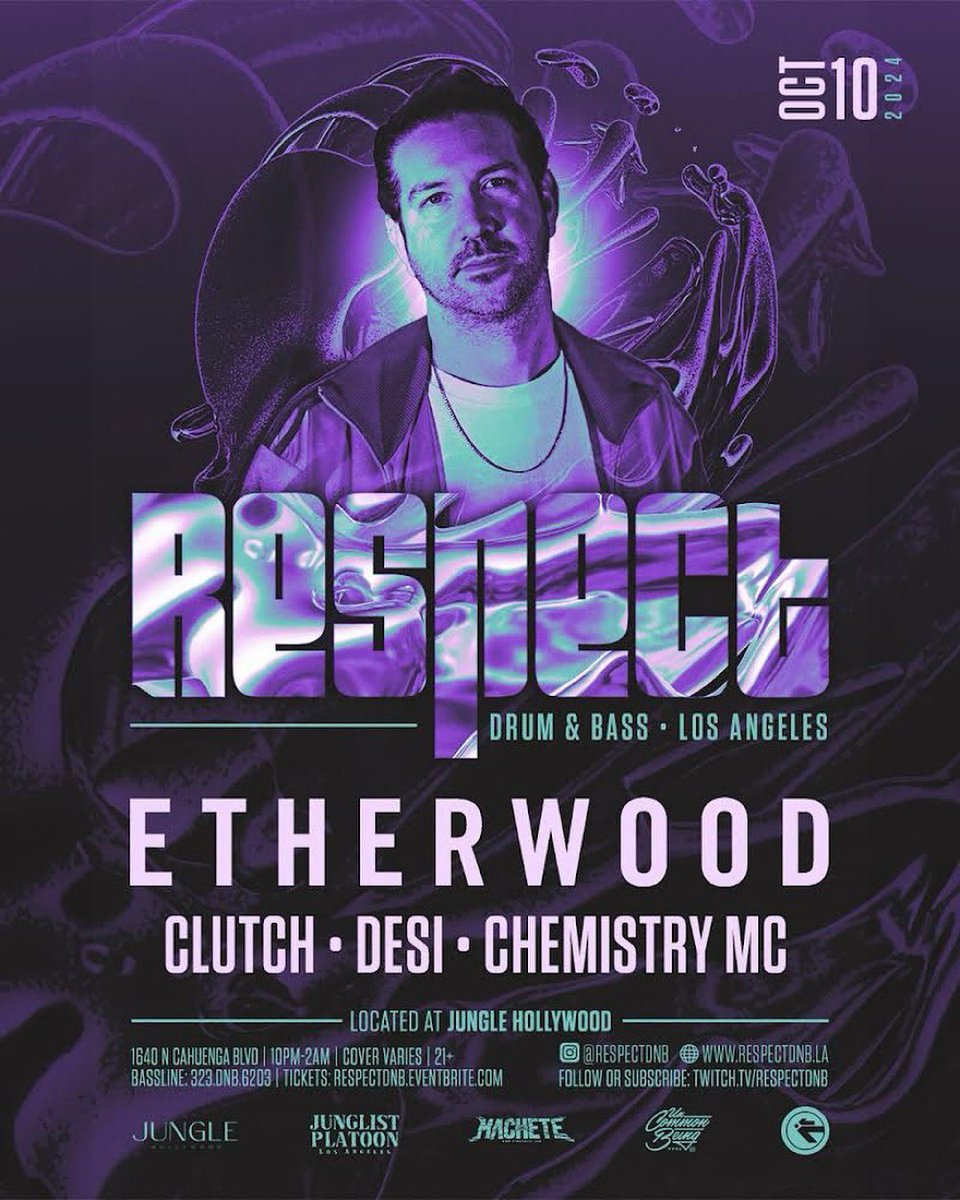 This Thursday 10/10 👉🏼 Etherwood +more! 🔥🔥🔥 #respectdrumandbass

Tix: etherwood-oct10.eventbrite.com