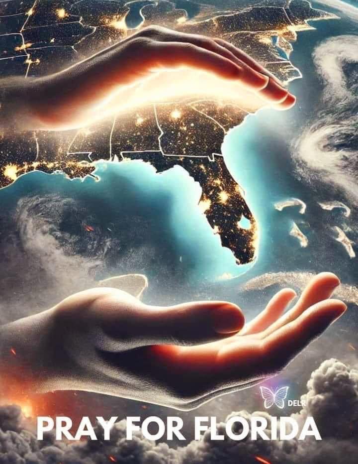 I promise I will not ever complain about 100 degree days in October again. My thoughts and heartfelt love is going out to the people of Florida. Some cannot evacuate, and the emergency teams will be saving lives. I could not imagine the fear. #hurricaneMilton