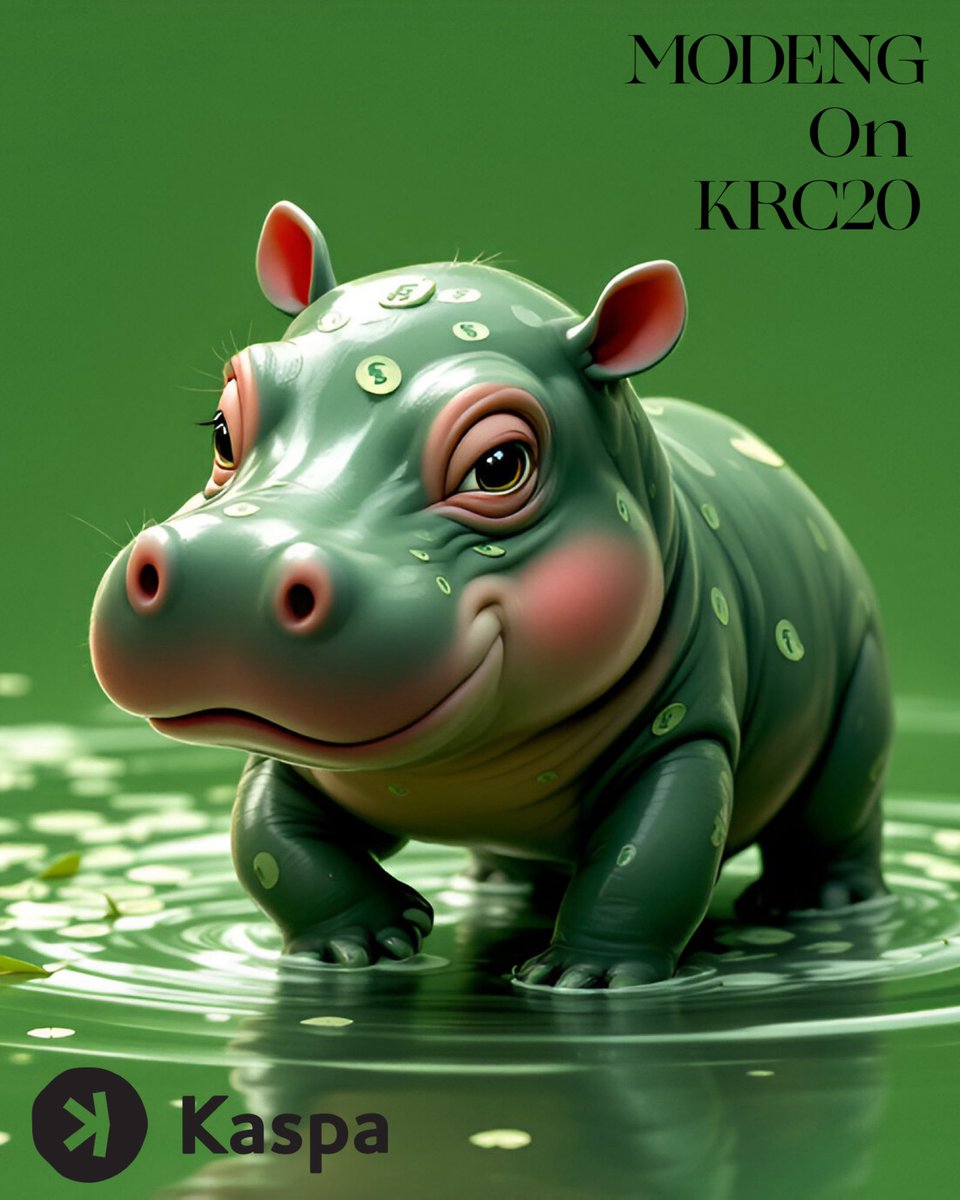 JimmyD046430668's tweet photo. What about the No1 Hippo in the #KaspaEcosystem ๐๐๐ #Modeng on #KRC20 ๐ฆ๐ฆ #RespectfulCommunity ๐๐ https://t.co/tmrU0uvXBO