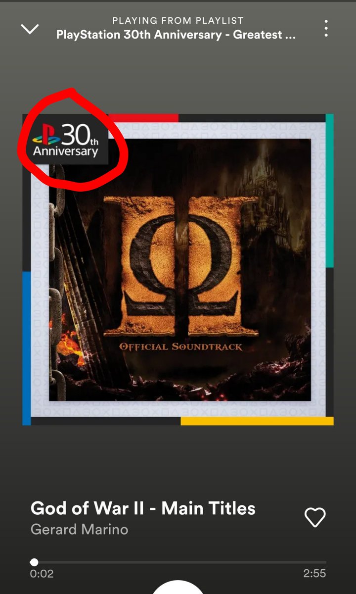 IzzyHaro's tweet photo. @KaptainKuba God of War 1 &amp; 2 music have finally been released under PlayStation's 30th anniversary playlist futher proving that Remakes are coming soon 👀 https://t.co/H6j3q0iXhJ
