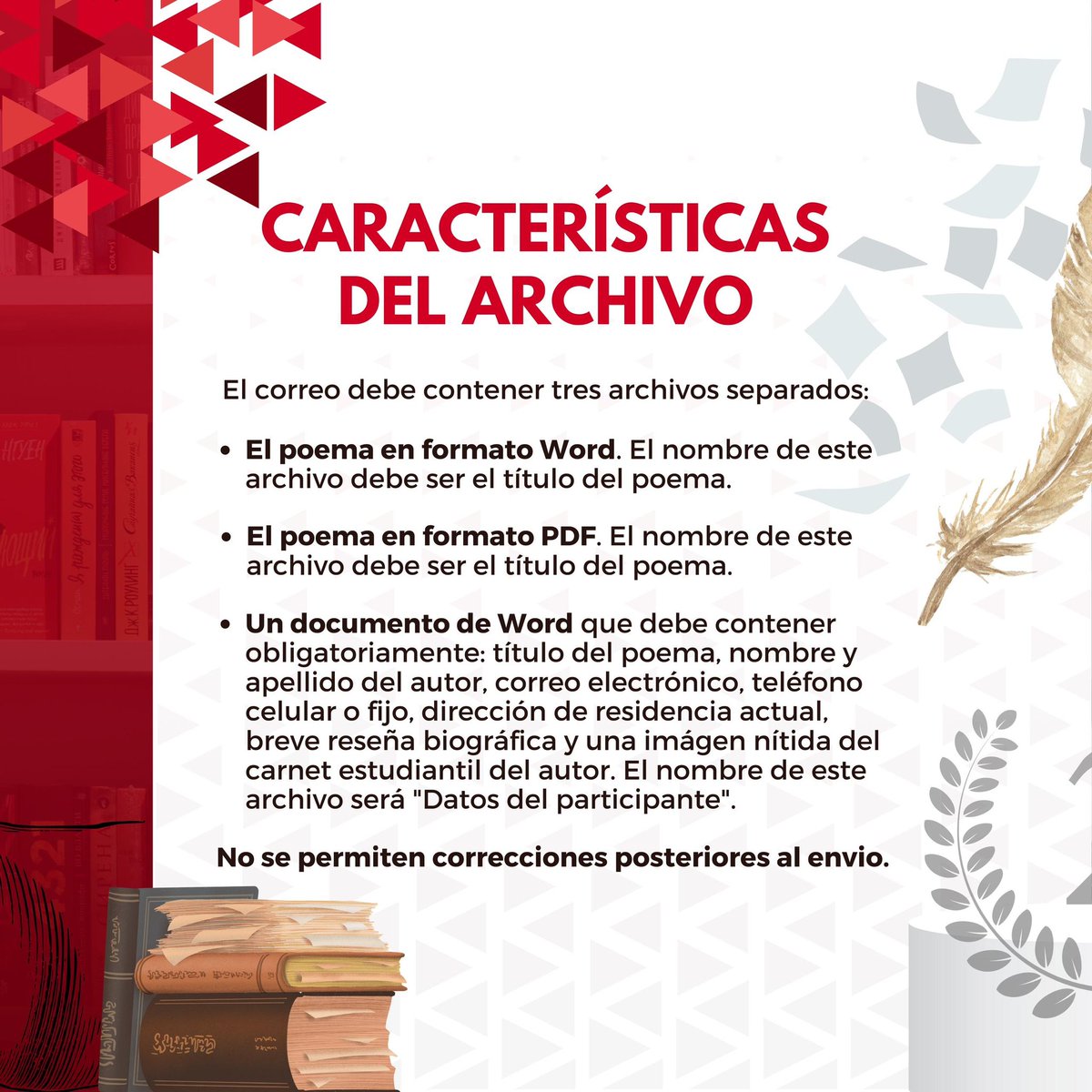 Hasta el 30 de noviembre ha sido extendido el plazo para participar en el Primer Concurso de Poesía de la Facultad de Ciencias Jurídicas y Políticas de la UCV "Premio Pedro Nikken" 2024. 

¡Animamos a todos nuestros estudiantes a participar!