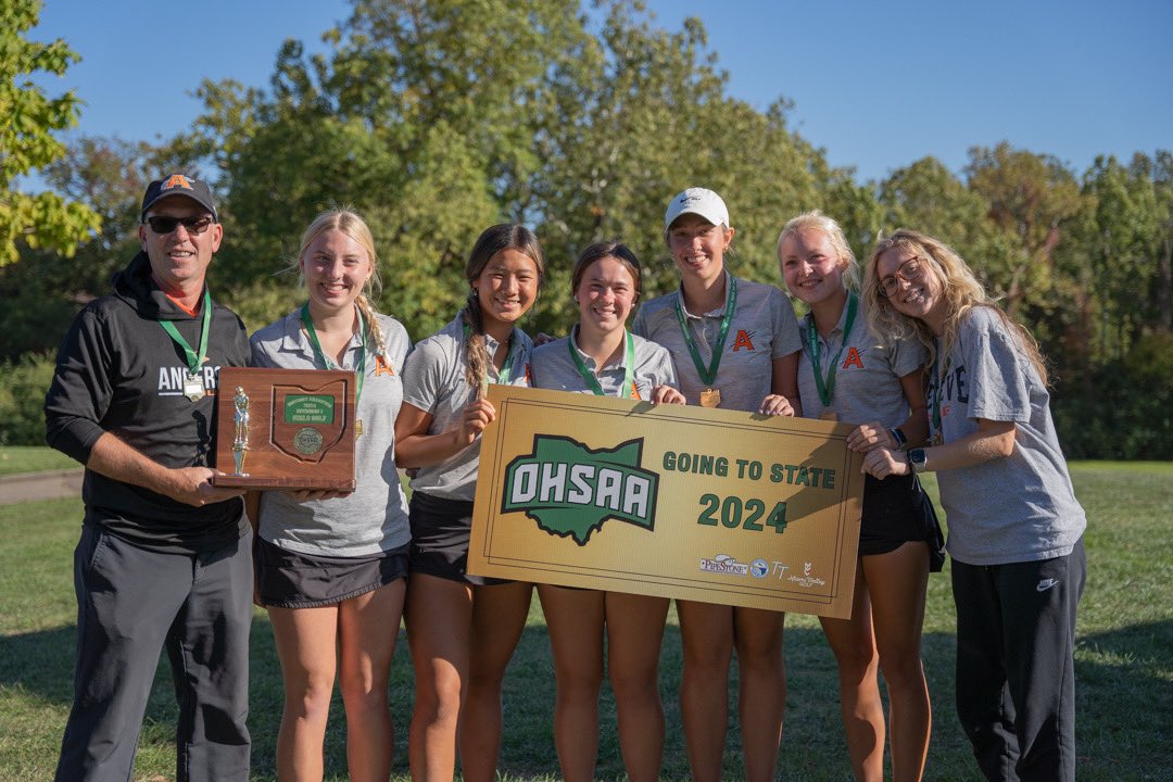 MiamiValleyGolf's tweet image. The #RoadtoState continues - we&apos;ve got results from Girls SW Ohio Division 1 Districts at PipeStone -
Congratulations to Anderson (1st place), #Centerville, and #Springboro - all qualifying for State⛳️ #golf #ohsaa #mvga #districts #state