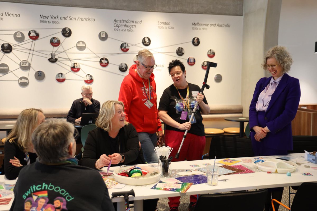 NinaTaylorMP's tweet image. Fantastic to attend Seniors wk @VicPrideCentre with Min. for Ageing @IngridStitt - fostering pride in ageing. 

‘An afternoon with Friends of Dorothy’ -honouring &amp;amp; supporting LGBTIQA+ seniors, their families &amp;amp; friends through diverse activities &amp;amp; services.
#springst #seniorsweek