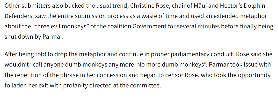 Govts complicit with oil companies are allowed to fxxx the planet, but you're not allowed to call it out in Select Committees