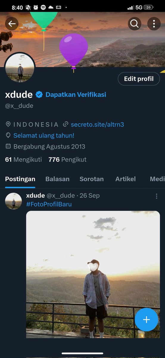 x__dude's tweet photo. HBD to me, gitu ga sih https://t.co/2EJpj7fKqT