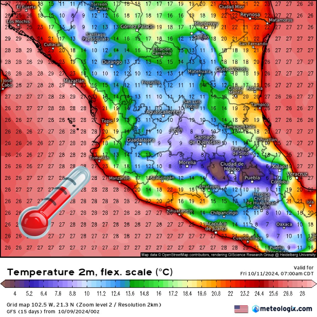 🍁🌧️Meteorología México🥶❄️ tweet media
