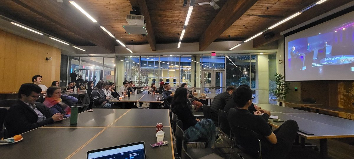 StewartPrest's tweet photo. Watching the BC Leaders' debate with a great group of students at UBC tonight, with special guest @GeorgeHeyman. Reactions to follow! https://t.co/SJ2VLnaBIZ