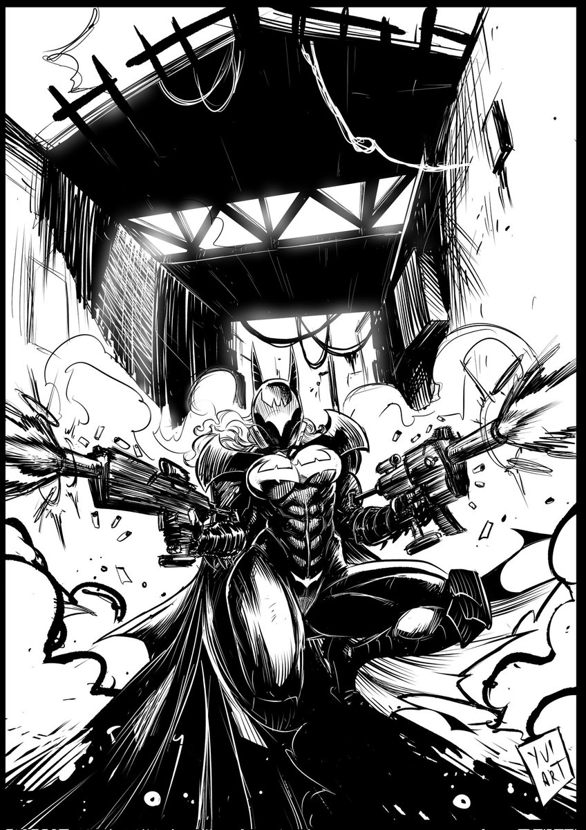 A quick art, Batgirl poww  #Batman #comics