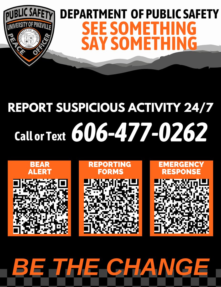 If you See Something, Say Something!  Your alertness can help keep our community safe. Don’t hesitate to report suspicious activity—trust your instincts. It’s better to speak up than stay silent. Together, we can make a difference!