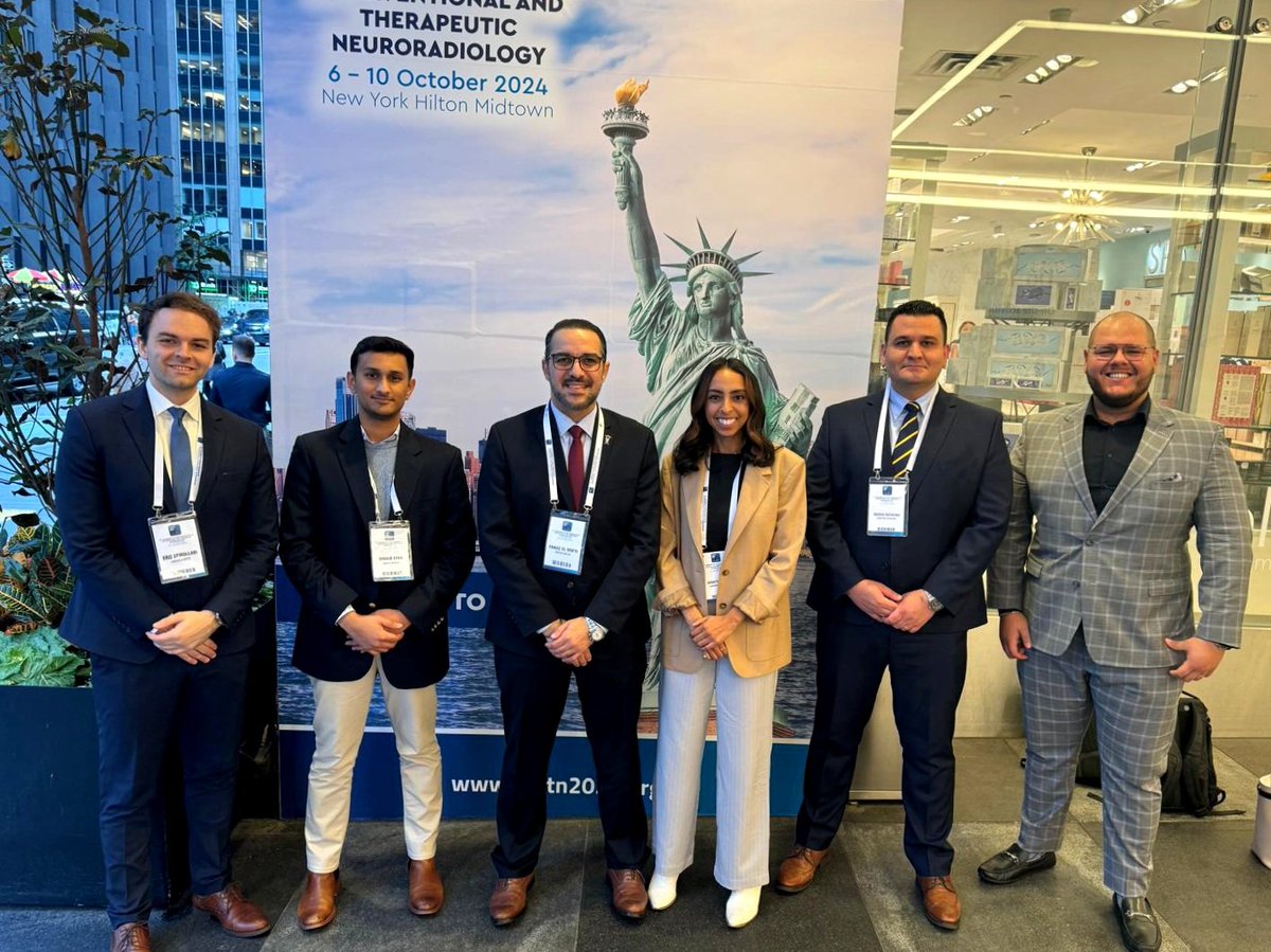 New York Neuroscience Research & Innovation Lab (@nyneuroendovasc) on Twitter photo Proud of our team for representing the NYMC/WMC Frontiers in Advanced Neuroscience Mapping (FAM): Research & Innovation Lab w 6 posters & 9 platform presentations at the 17th World Federation of Interventional & Therapeutic Neuroradiology Congress <a href="/wfitn_ny/">WFITN 2024 NEW YORK CITY</a>
#westchesterstrong Proud of our team for representing the NYMC/WMC Frontiers in Advanced Neuroscience Mapping (FAM): Research & Innovation Lab w 6 posters & 9 platform presentations at the 17th World Federation of Interventional & Therapeutic Neuroradiology Congress <a href="/wfitn_ny/">WFITN 2024 NEW YORK CITY</a>
#westchesterstrong