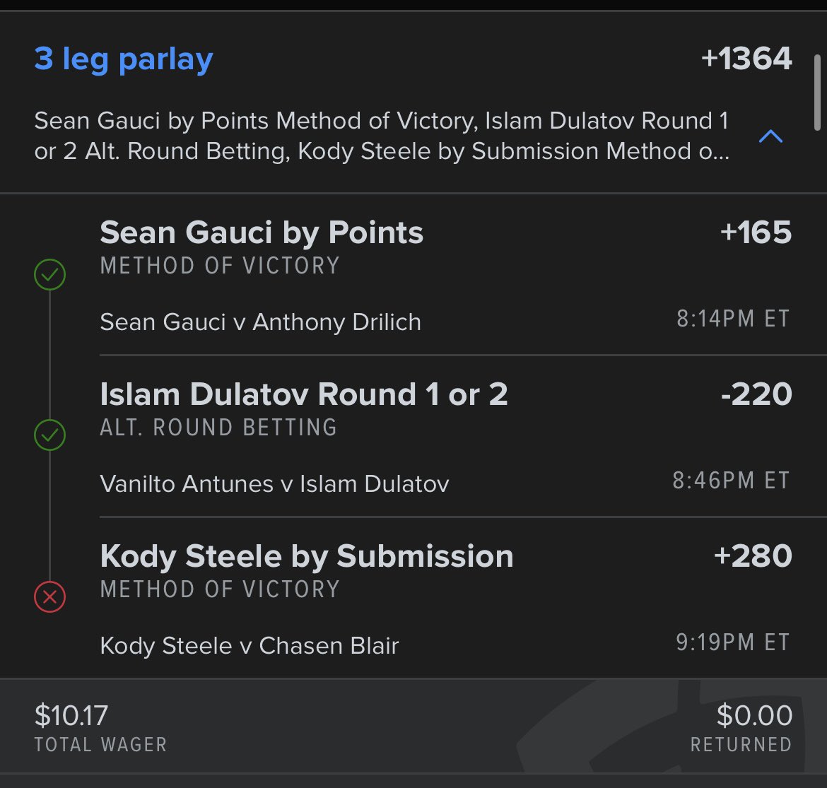 stackscovers's tweet photo. Still won 4.52U tonight but the potential was through the roof. Never can be a perfect night head back in the books. #DWCS https://t.co/y0b6zOlhwC